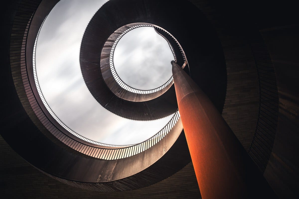 Iconic staircase at Tenuta Antinori