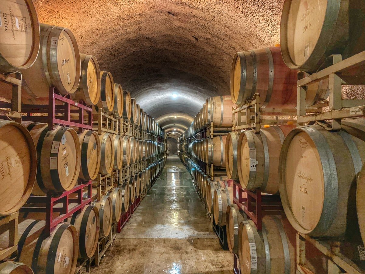 Barrels in Pomerol, Bordeaux Barrels in Pomerol, Bordeaux