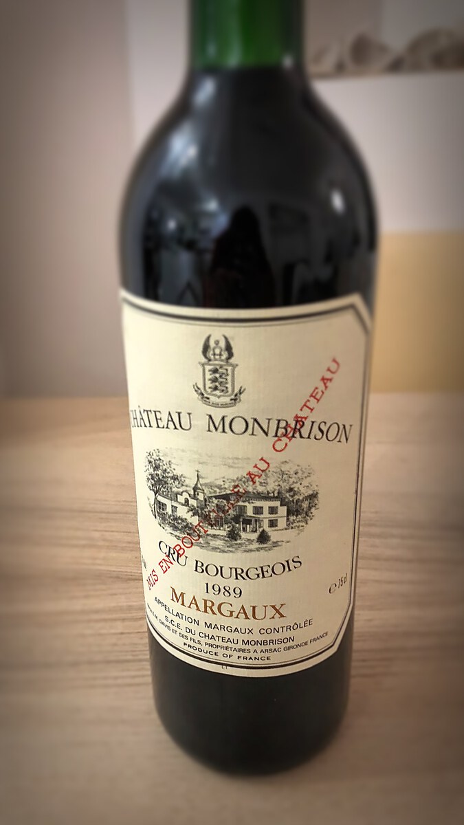 Chateau Monbrison "Cru Burgeois" 1989